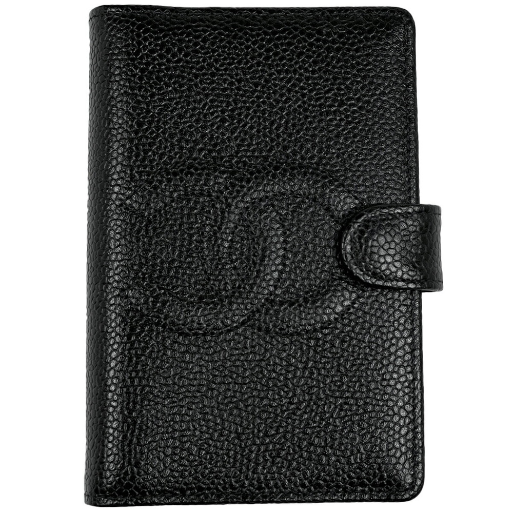Chanel Cocomark Notebook Cover Mini Book Caviar Skin Black
